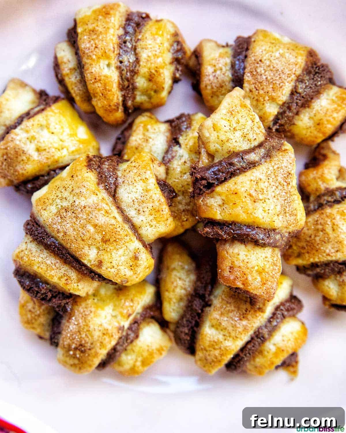 Chocolate Rugelach Decadent Chocolate Rugelach Delights 3 Close up of Chocolate Rugelach Cookies