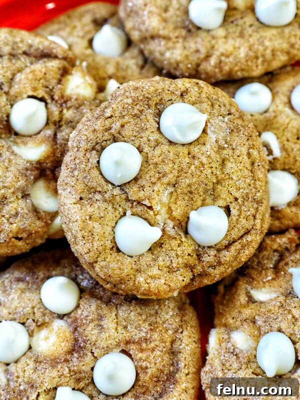 Pumpkin White Chocolate Chip Cookies