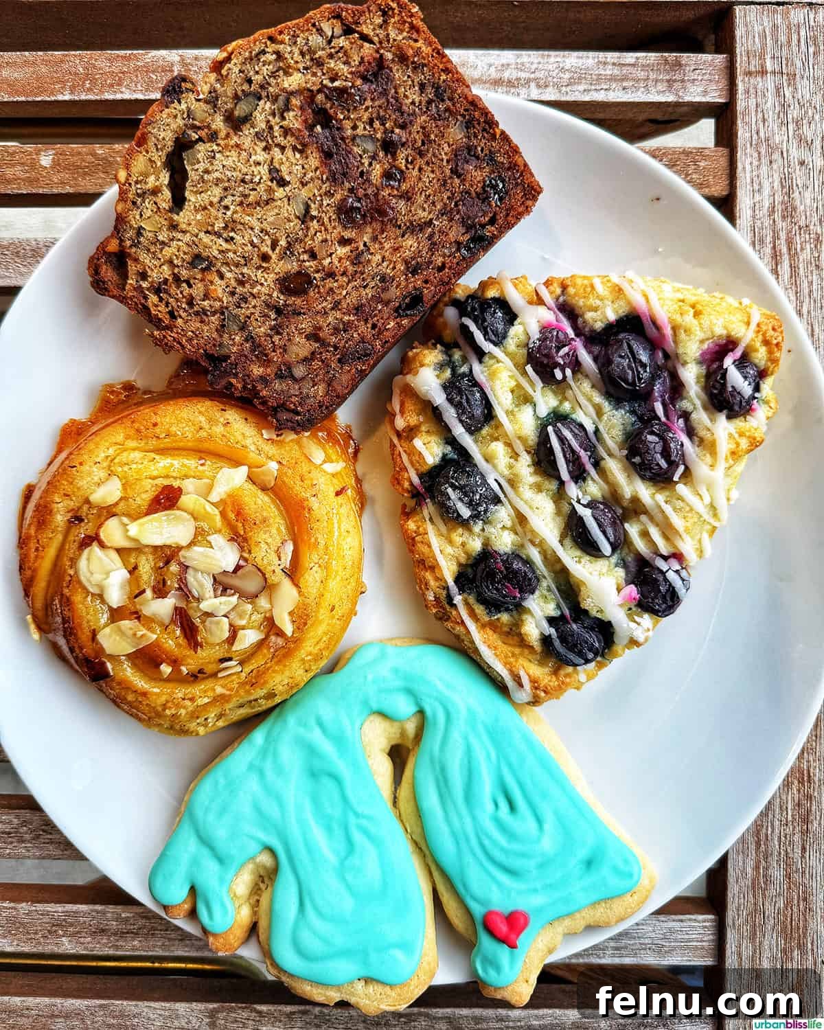 Assortment of fresh pastries at Olga Rising cafe, Orcas Island.