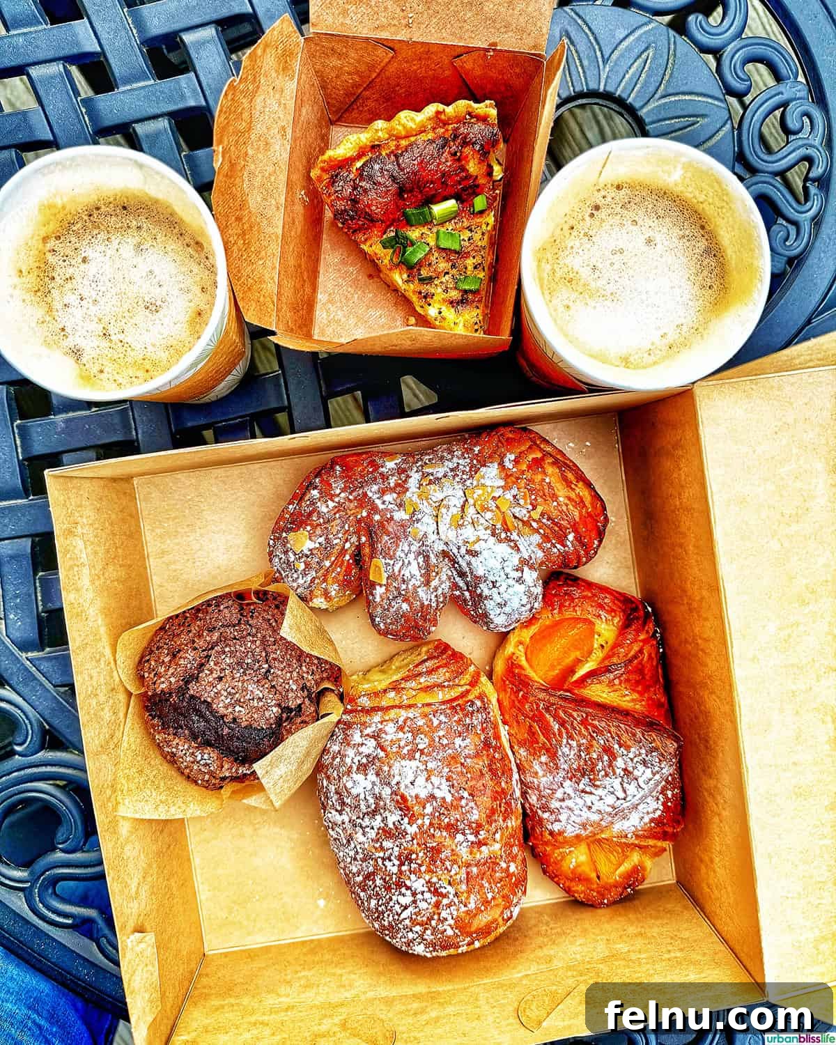 Delicious pastries and coffee at Brown Bear Baking, Orcas Island.