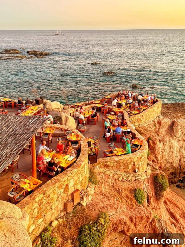 Cocina del Mar: Oceanfront Dining in Cabo San Lucas, Mexico 17 Cocina del Mar seaside fine dining restaurant tables by the Sea of Cortez in Cabo San Lucas.