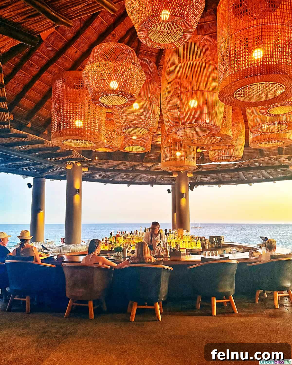 Cocina del Mar: Oceanfront Dining in Cabo San Lucas, Mexico 5 Cocina del Mar restaurant bar.