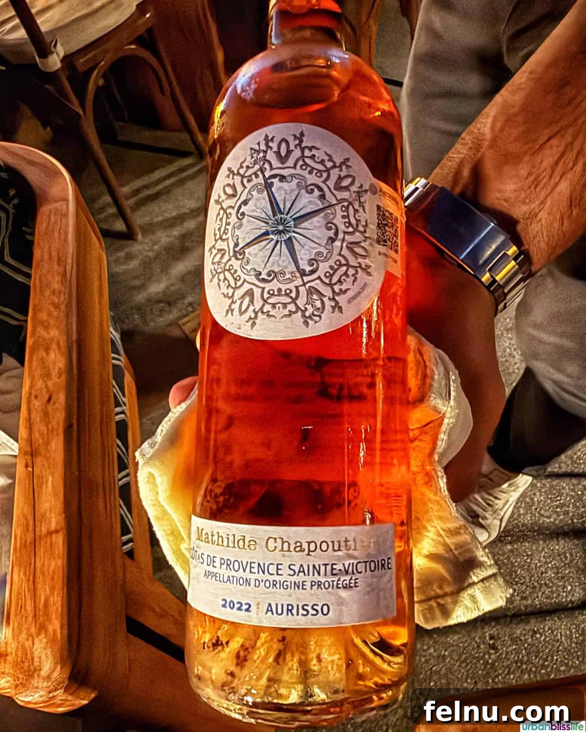 Cocina del Mar: Oceanfront Dining in Cabo San Lucas, Mexico 6 bottle of rose wine at Cocina del Mar restaurant.