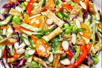 Crispy Asian Crunch Salad with Sesame-Ginger Dressing